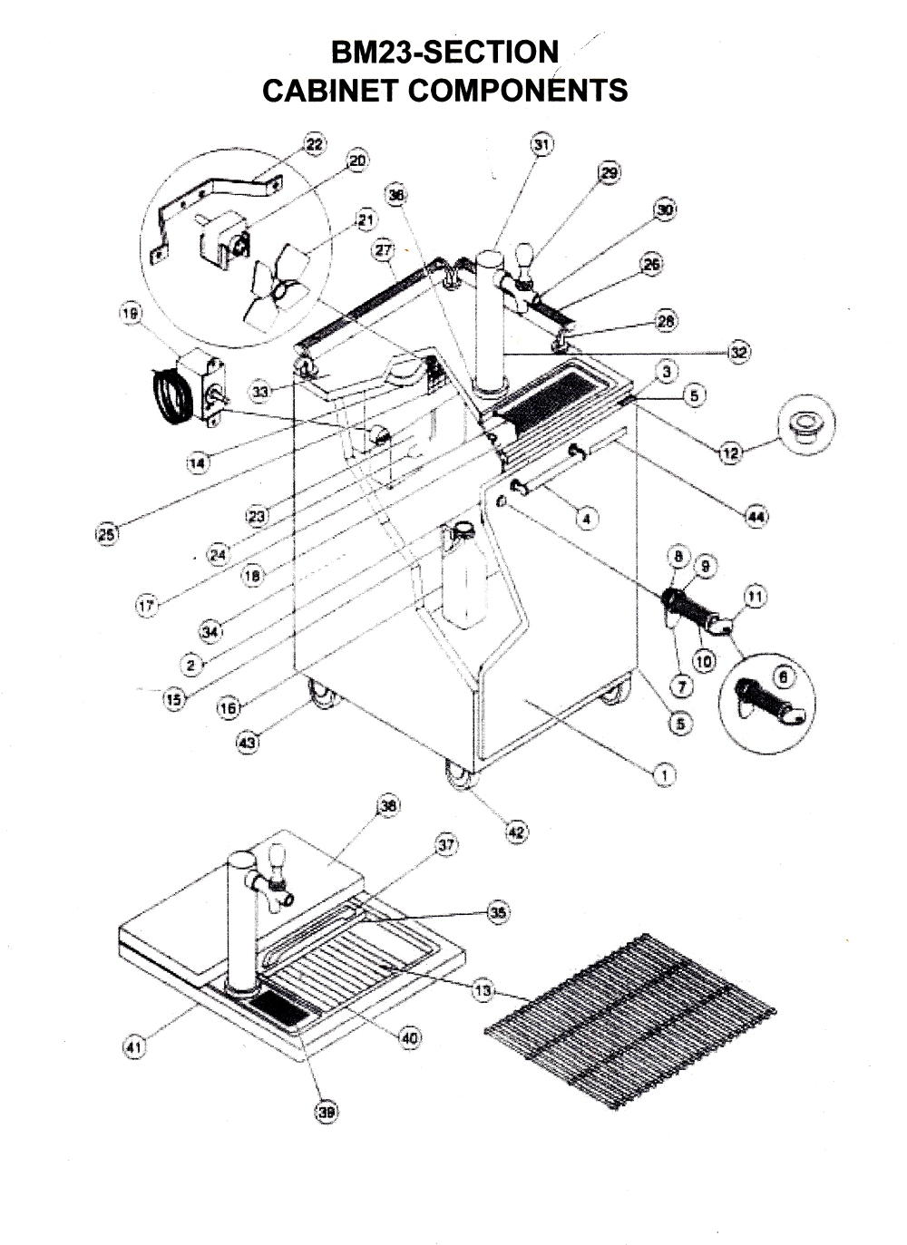 BM23 Cabinet Components
