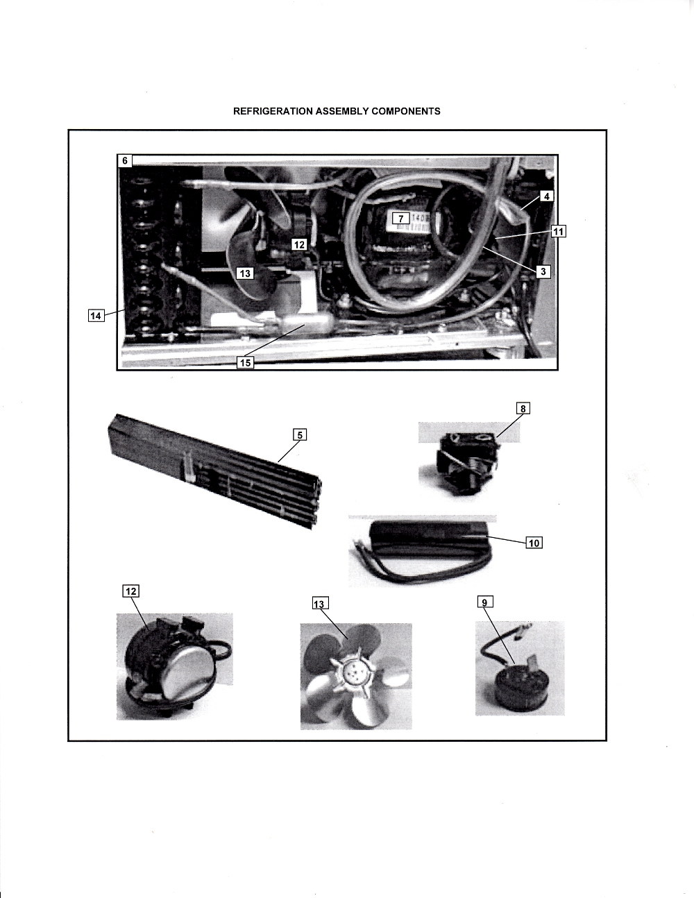 Refrigeration Assembly Components